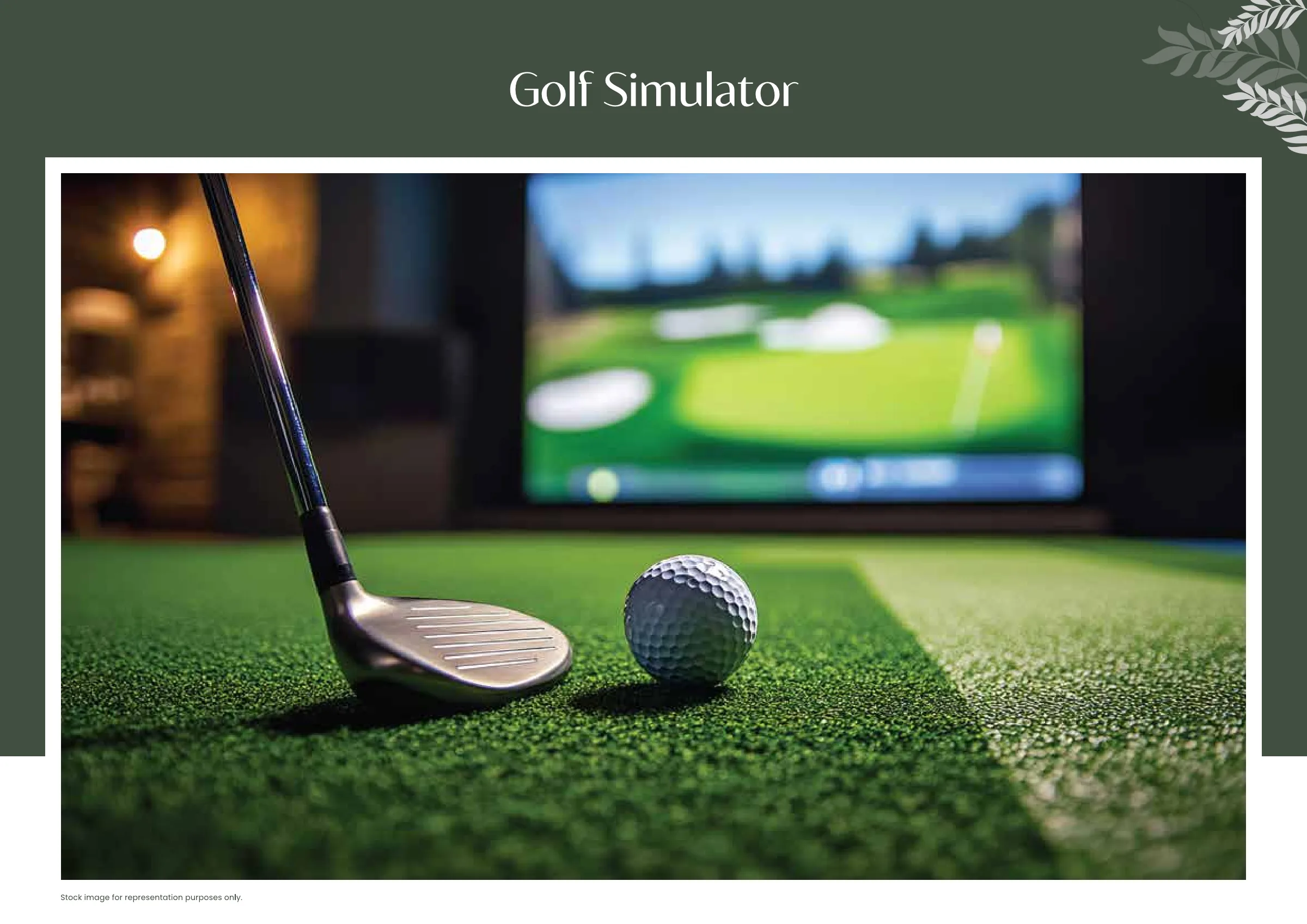 TVS Emerald Altura - Golf Simulator